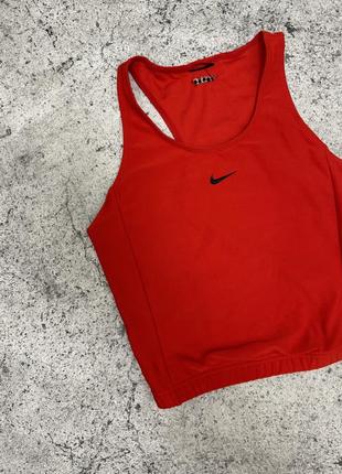 Nike спортивний красный топ/майка2 фото