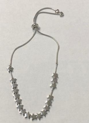 Серебряный браслет родированный