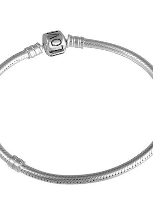 Серебряный браслет для шармов