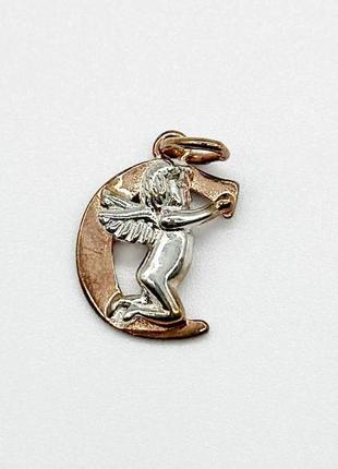 Серебряная подвеска буква "с" 875