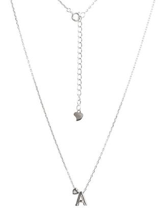 Срібне кольє родоване, розмір 40 см x 0,1 см, вага: 2.0 г1 фото