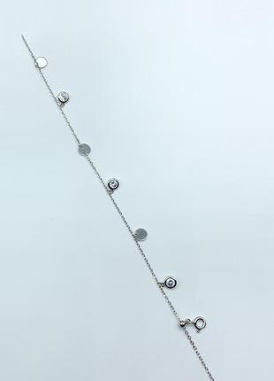 Серебряный браслет с фианитами