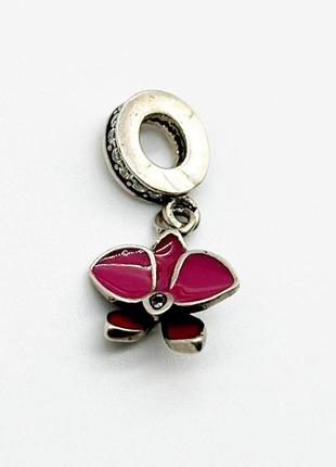 Серебряная подвеска со вставкой фианит/эмаль