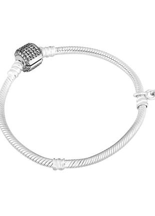 Браслет серебряный для шармов "элегантное сияние"