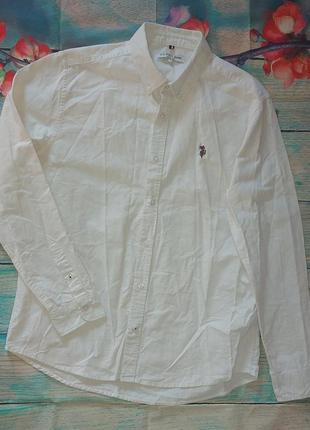 Белая рубашка рубашка u.s.polo assn размер l