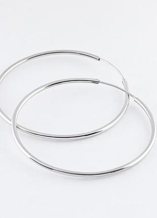 Срібні сережки покриті родієм