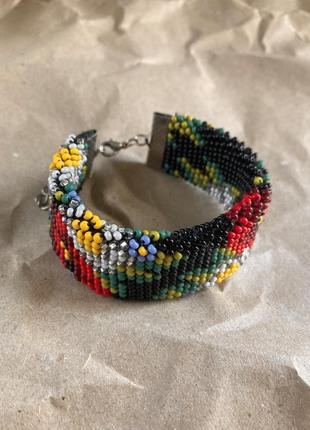 Эксклюзивный браслет из бисера (ручная работа)2 фото