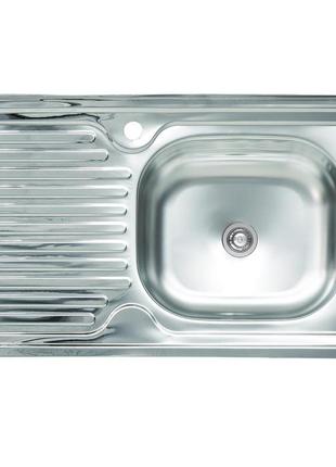 Мойка кухонная из нержавеющей стали platinum 8050 r (0,4/120 мм)