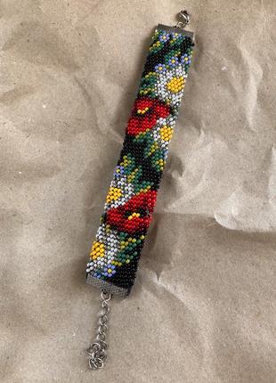 Эксклюзивный браслет из бисера (ручная работа)