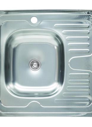 Мойка кухонная из нержавеющей стали platinum 6060 l (0,4/120 мм)