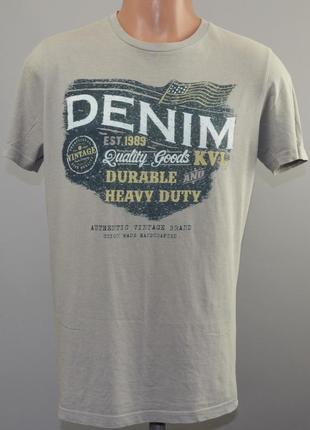 Стильная футболка denim quality apparel (m)