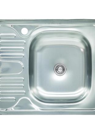 Мойка кухонная из нержавеющей стали platinum 6050 r (0,4/120 мм)