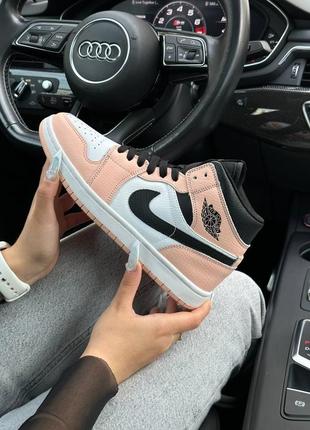 Nike air jordan 1 retro mid pink quartz