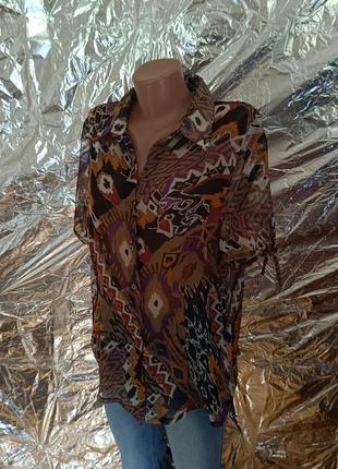 😍 шифонова блузка жіноча блуза 44/ххл