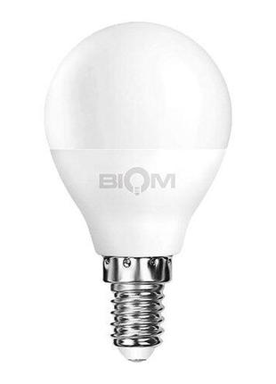 Свiтлодiодна лампа biom bt-546 g45 4w e14 4500к матова