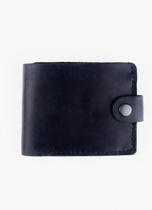 Класичний гаманець із натуральної шкіри crazy horse sh019 (чорний)