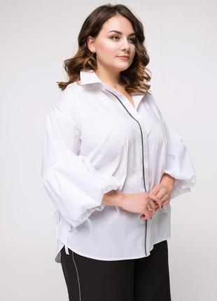 Жіноча сорочка "кпенія" (білий)4 фото