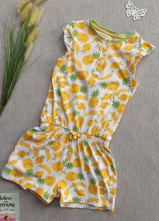 Дитячий літній комбінезон 3-4 роки george ромпер комбез шортами для дівчинки