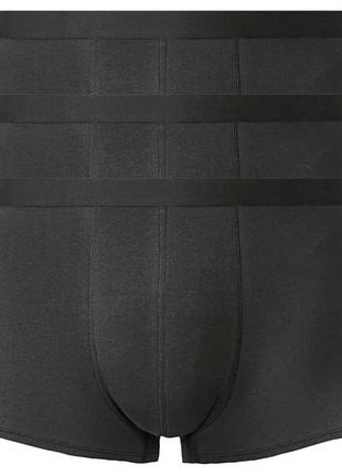 Комплект трусы-боксеры из 3 штук, размер 4xl, цвет черный