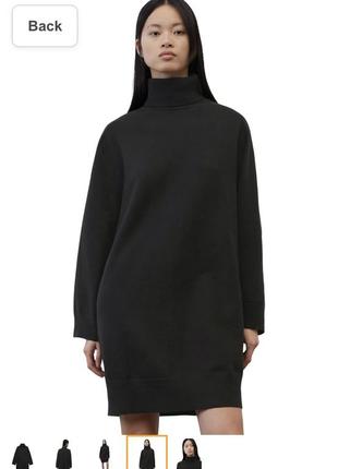 Нова.чорна сукня бренду marc o’polo organic cotton & wool certified rsw relaxed dropped shoulders d