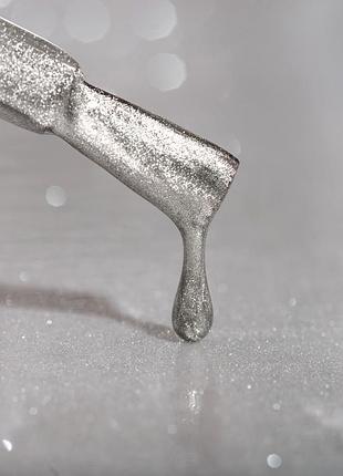 Гель лак cat shine kodi №01, 7мл сріблястий