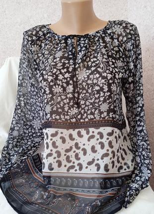 Блуза женская шифоновая размер s,xs,m