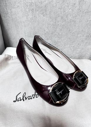 Salvatore ferragamo 🔥🔥балетки кожаные