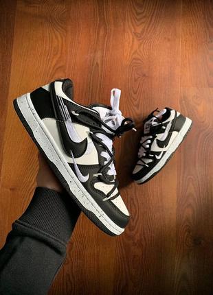 Женские кроссовки nike sb dunk low pro black & white