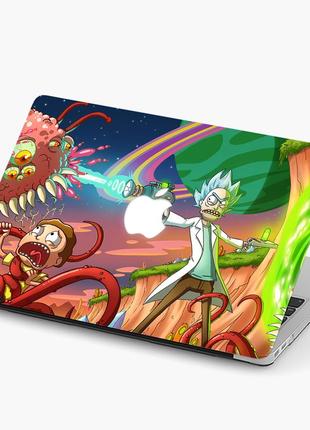 Чехол пластиковый для apple macbook pro / air рик и морти (rick and morty) макбук про case hard cover