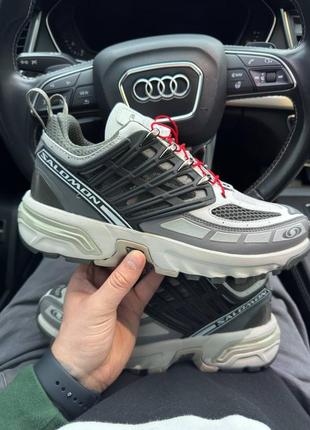 Мужские кроссовки salomon acs pro advanced white/grey