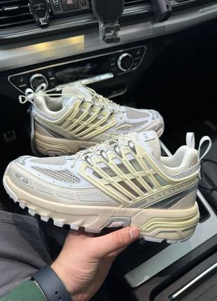 Новинка мужская кроссовка salomon acs pro advanced white/beige