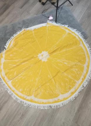 Новое полотенце покрывало бахрама желтый лимон