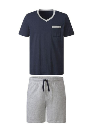 Пижама livergy темно-синий, серый