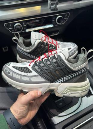 Новинка мужские кроссовки salomon acs pro advanced white/grey