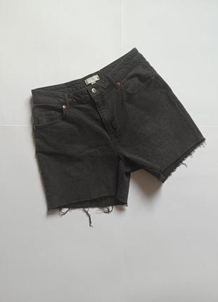 😍 новые джинсовые шорты женские шортики серые 44/ххл