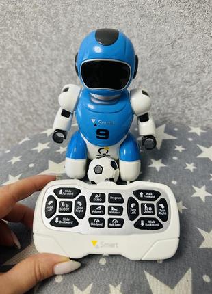 Інтерактивний робот футболіст на інфрачервоному управлінні блакитний