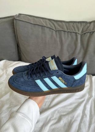 161 кросівки в стилі adidas spezial handball dark blue