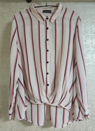 Mint velvet интересная стильная рубашка рубашка блуза блузка оверсайз полоска вискоза бренд mint velvet, р.18