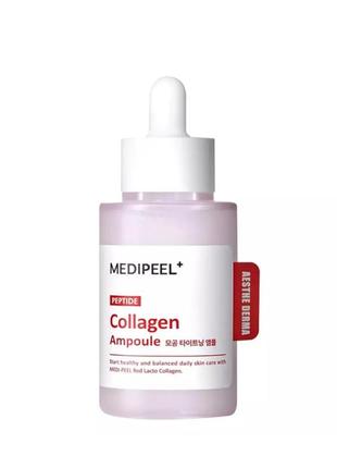 Ампульна сироватка для підвищення еластичності medi-peel red lacto peptide collagen tightening ampoule, 50 мл