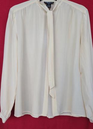 Винтажная шелковая блуза рубашка от claudio berruti оригинал