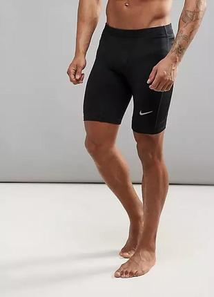 Nike pro "running" чоловічі компресійні шорти/велосипедки