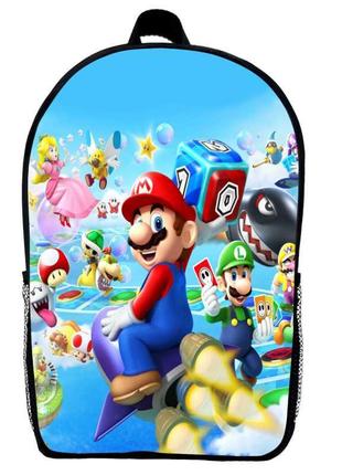 Рюкзак марио детский (gear bag mario mini 02) черный, 29 х 21 х 9 см