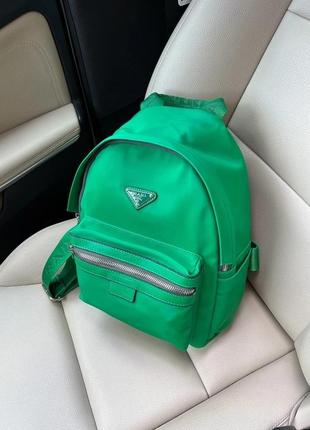 Prada backpack green1 фото