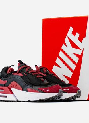 Женские кроссовки nike air max furyosa burgundy black