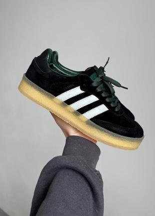 Мужские кроссовки adidas samba x ronnie fieg x clarks black/green