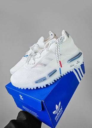 Мужские кроссовки adidas nmd s1 white\blue