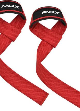 Лямки для тяги rdx w1 gym single strap red plus