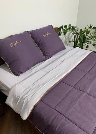 Постільна білизна з літньою ковдрою 🥰 люкс якість: 100% котон
