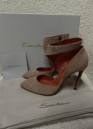 Santoni,стильні жіночі туфлі,оригінал.