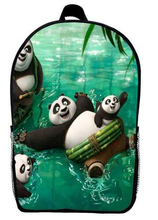 Рюкзак панда кунг-фу детский (gear bag kf mini 06) черный, 29 х 21 х 9 см